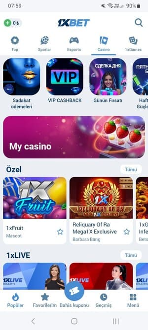 gerçek para için online casino